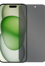 BASEY. Screenprotector Geschikt voor iPhone 15 Pro Screenprotector Privacy Beschermglas - Screenprotector Geschikt voor iPhone 15 Pro Screen Protector Full Screen Privacy
