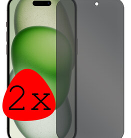 BASEY. BASEY. iPhone 15 Pro Screenprotector Privacy - 2 PACK