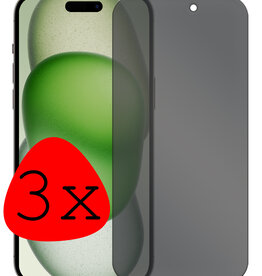 BASEY. BASEY. iPhone 15 Pro Screenprotector Privacy - 3 PACK