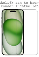 BASEY. Screenprotector Geschikt voor iPhone 15 Pro Max Screenprotector Tempered Glass - Screenprotector Geschikt voor iPhone 15 Pro Max Beschermglas Screen Protector Glas - 2 Stuks