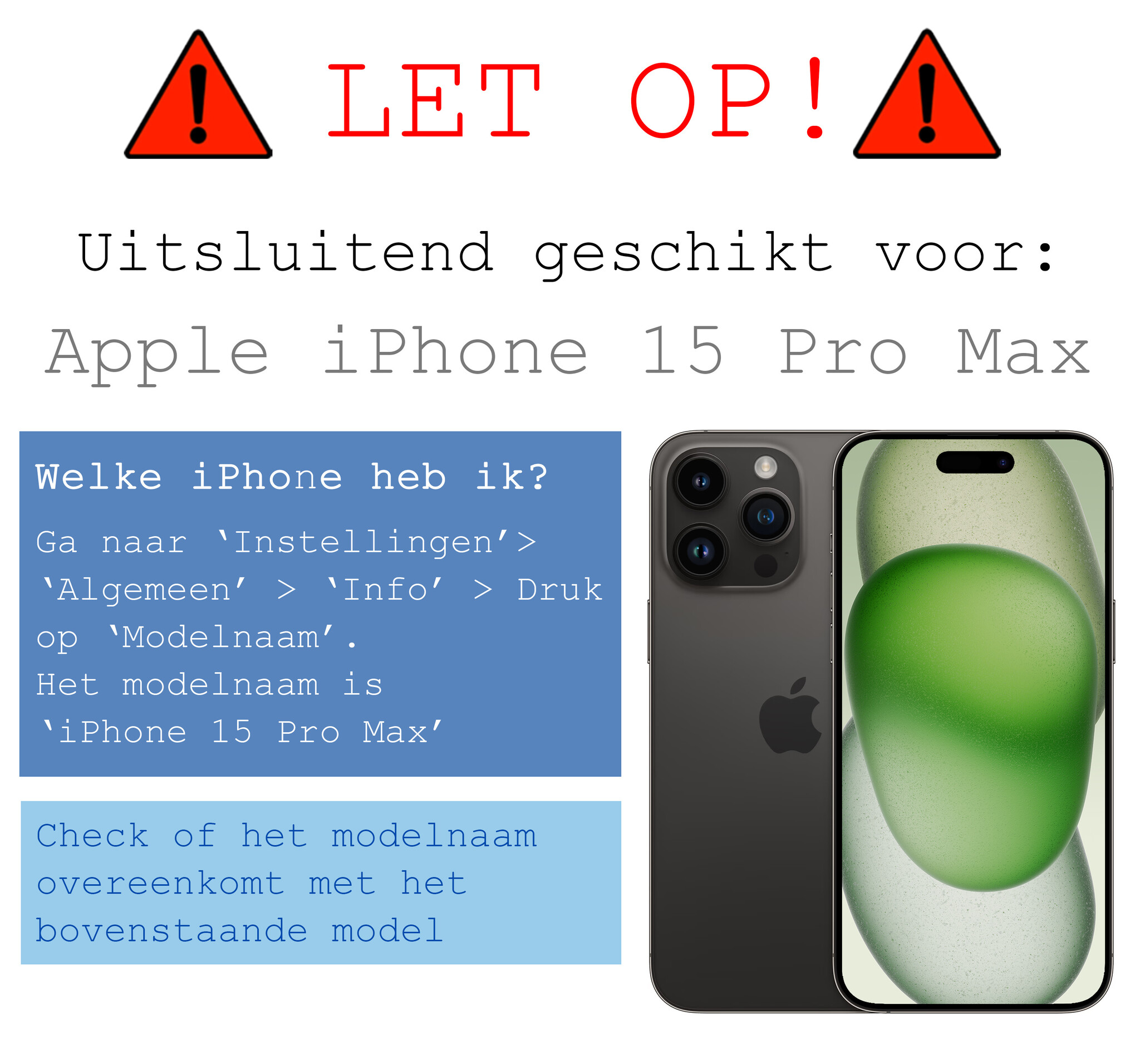 BASEY. Screenprotector Geschikt voor iPhone 15 Pro Max Screenprotector Tempered Glass - Screenprotector Geschikt voor iPhone 15 Pro Max Beschermglas Screen Protector Glas - 2 Stuks