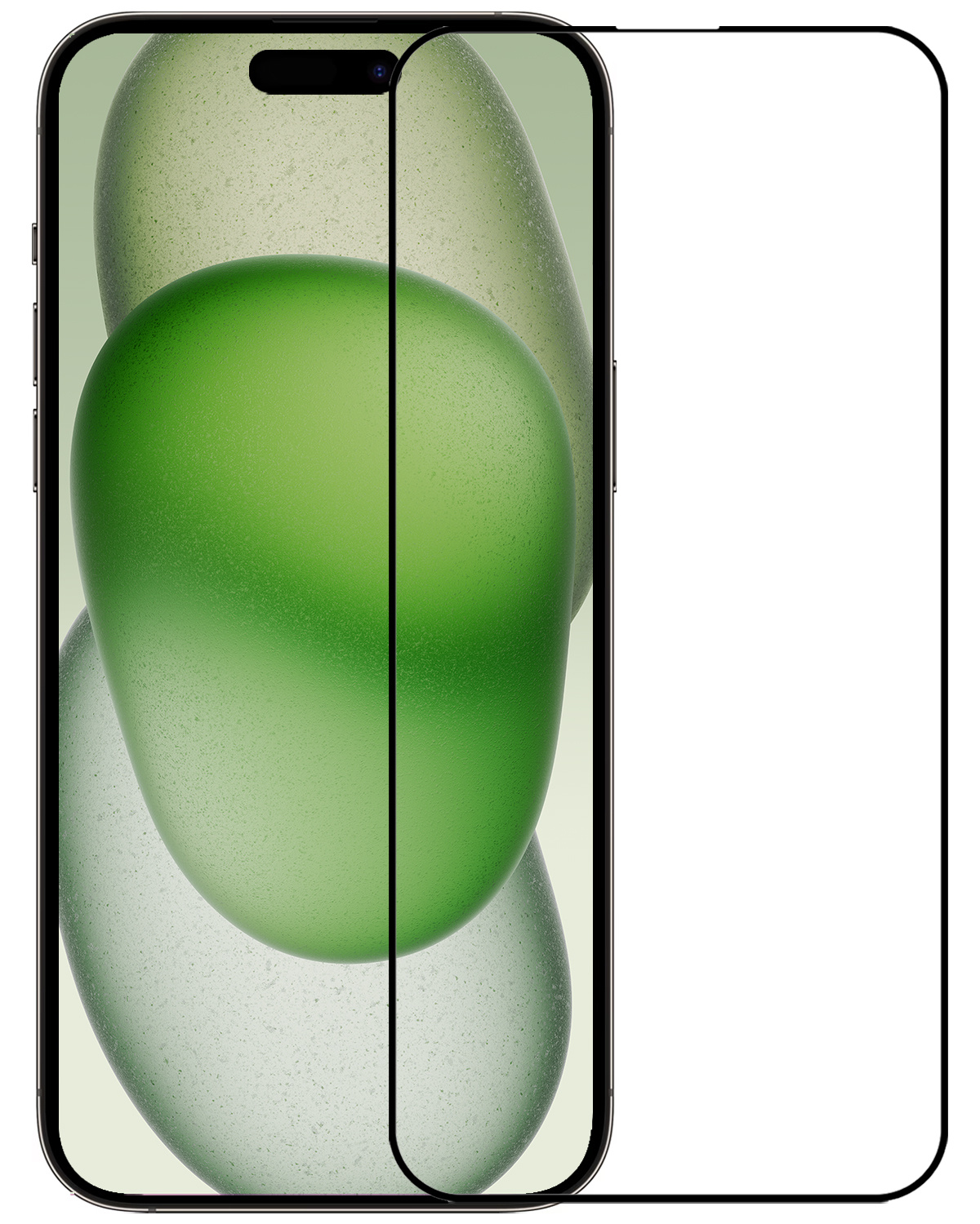 BASEY. Screenprotector Geschikt voor iPhone 15 Pro Screenprotector Beschermglas Full Cover - Screenprotector Geschikt voor iPhone 15 Pro Screen Protector Full Cover