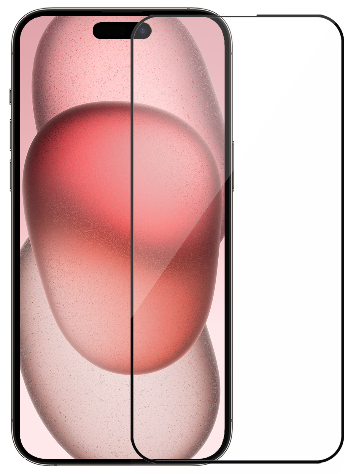 NoXx Screenprotector Geschikt voor iPhone 15 Screenprotector Tempered Glass Gehard Glas Full Cover