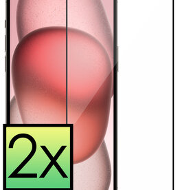 NoXx NoXx iPhone 15 Pro Max Screenprotector Full Cover - 2 PACK