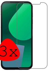 BASEY. Screenprotector Geschikt voor Fairphone 5 Screenprotector Tempered Glass - Screenprotector Geschikt voor Fairphone 5 Beschermglas Screen Protector Glas - 3 Stuks