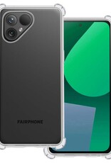 BASEY. Hoes Geschikt voor Fairphone 5 Hoesje Shock Proof Case Hoes Siliconen - Hoesje Geschikt voor Fairphone 5 Hoes Cover Shockproof - Transparant