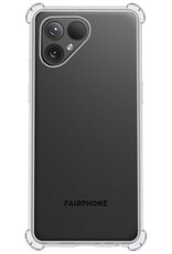 BASEY. Hoes Geschikt voor Fairphone 5 Hoesje Shock Proof Case Hoes Siliconen - Hoesje Geschikt voor Fairphone 5 Hoes Cover Shockproof - Transparant - 2 Stuks