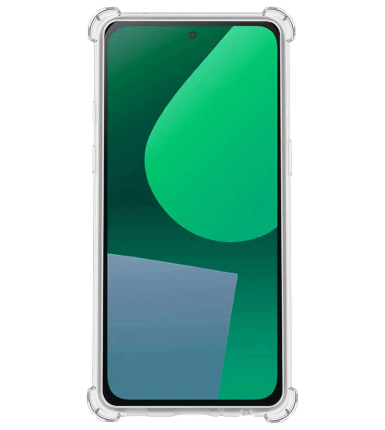 BASEY. Hoes Geschikt voor Fairphone 5 Hoesje Shock Proof Case Hoes Siliconen - Hoesje Geschikt voor Fairphone 5 Hoes Cover Shockproof - Transparant - 2 Stuks