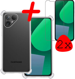 BASEY. BASEY. Fairphone 5 Hoesje Shockproof Met 2x Screenprotector