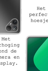 BASEY. Hoes Geschikt voor Fairphone 5 Hoesje Siliconen Back Cover Case - Hoesje Geschikt voor Fairphone 5 Hoes Cover Hoesje - Transparant