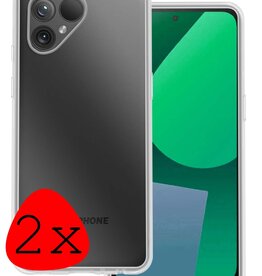 BASEY. BASEY. Fairphone 5 Hoesje Siliconen - Transparant - 2 PACK