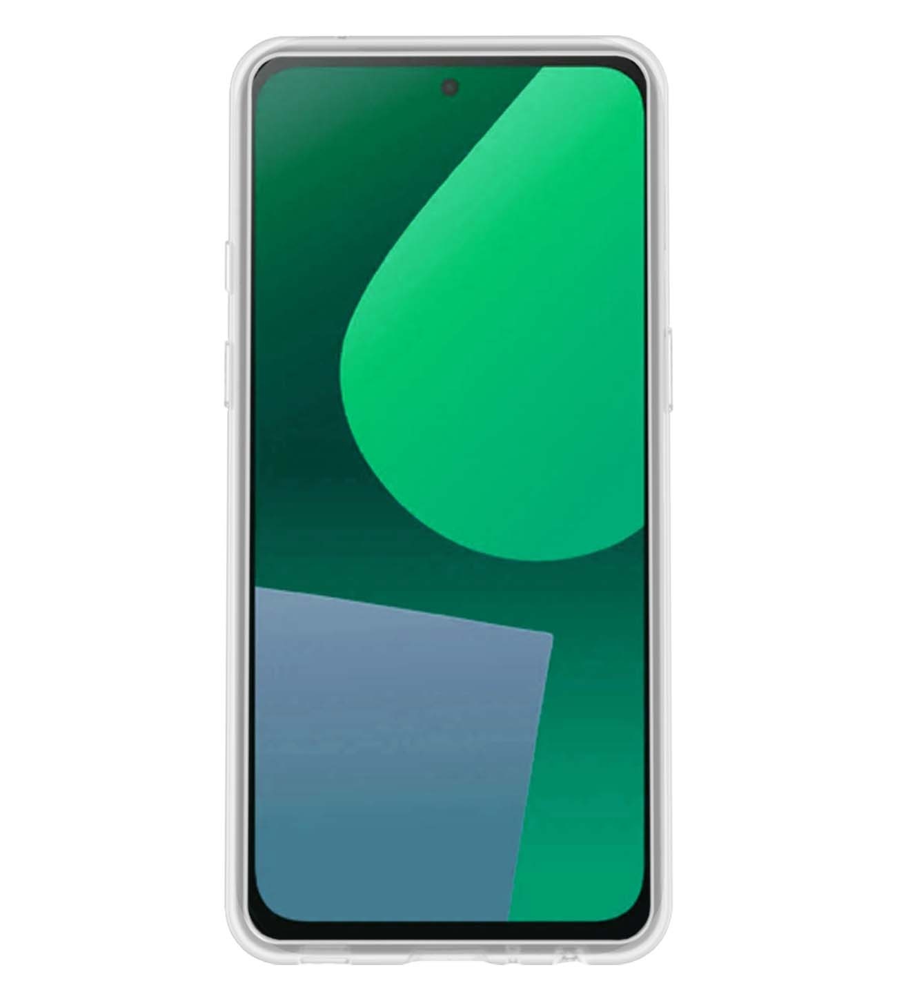 BASEY. Hoes Geschikt voor Fairphone 5 Hoesje Siliconen Back Cover Case Met Screenprotector - Hoesje Geschikt voor Fairphone 5 Hoes Cover Hoesje - Transparant