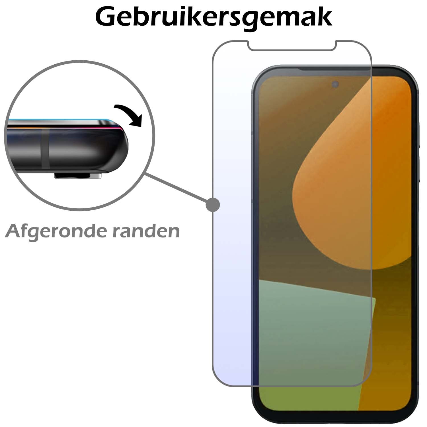 Nomfy Screenprotector Geschikt voor Fairphone 5 Screenprotector Bescherm Glas Tempered Glass - Screenprotector Geschikt voor Fairphone 5 Screen Protector - 2 PACK