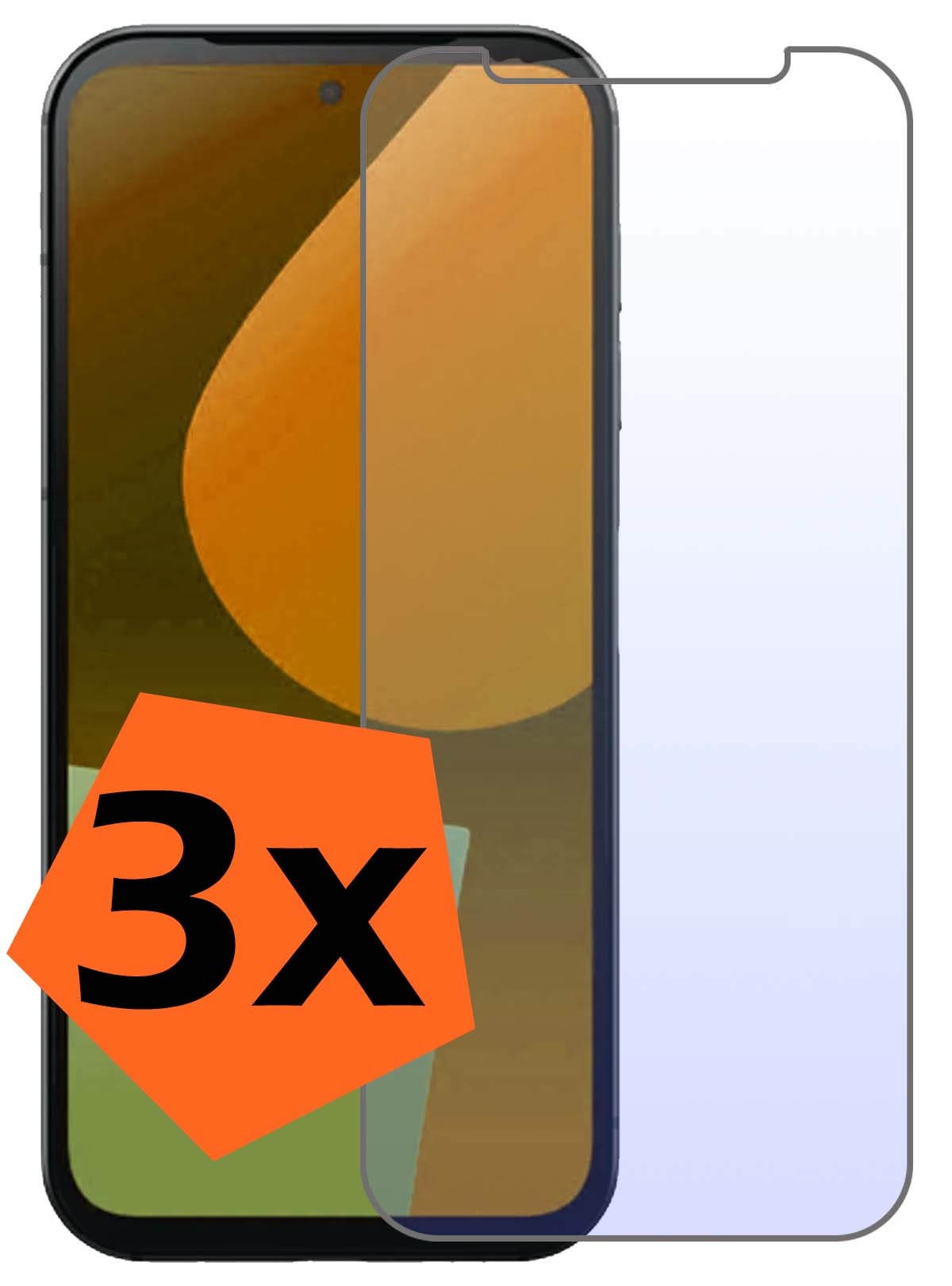 Nomfy Screenprotector Geschikt voor Fairphone 5 Screenprotector Bescherm Glas Tempered Glass - Screenprotector Geschikt voor Fairphone 5 Screen Protector - 3 PACK
