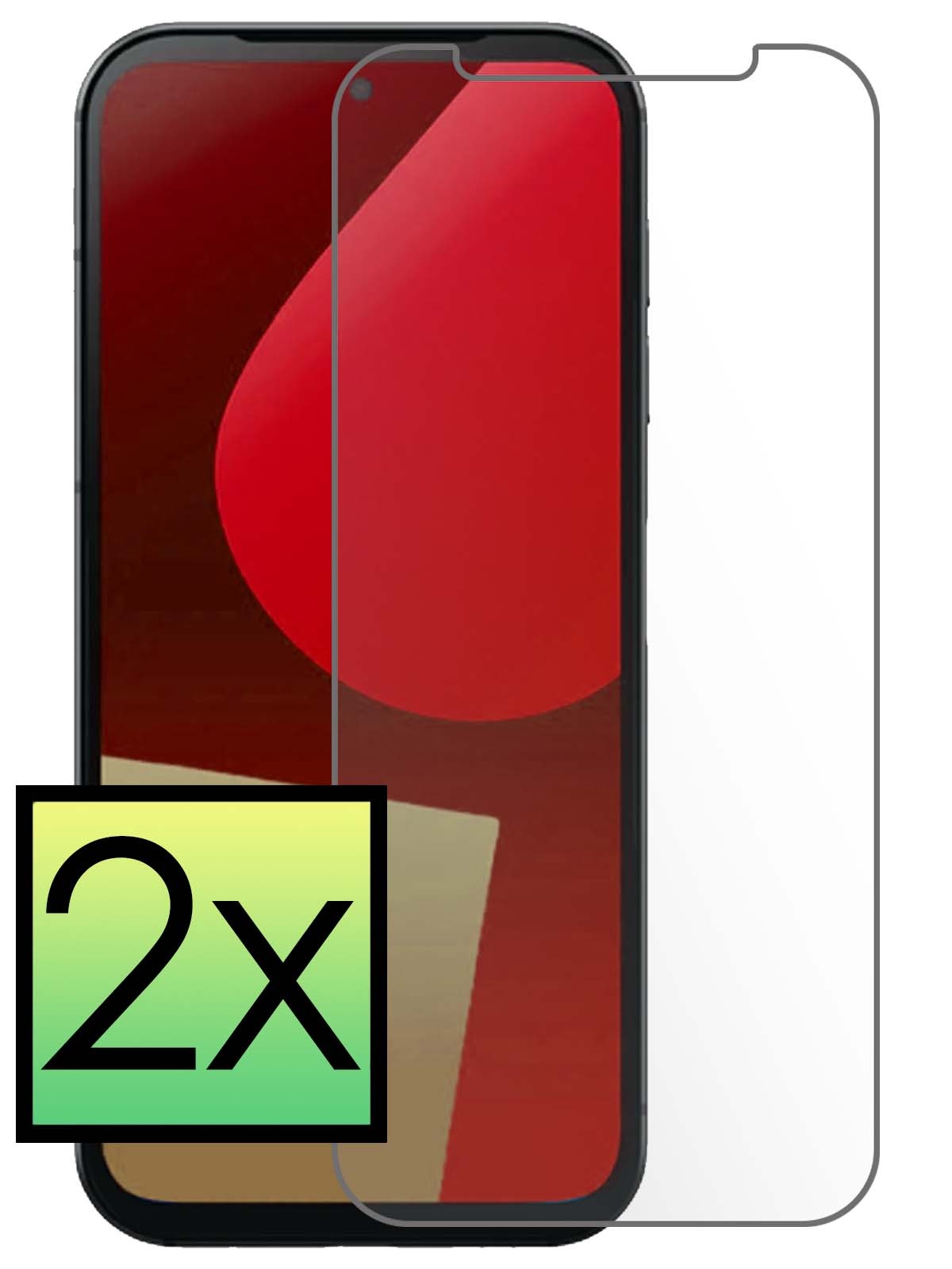 NoXx Screenprotector Geschikt voor Fairphone 5 Screenprotector Tempered Glass Gehard Glas Beschermglas - 2x