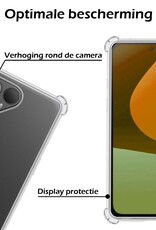 Nomfy Hoesje Geschikt voor Fairphone 5 Hoesje Shock Proof Cover Case Shockproof - Hoes Geschikt voor Fairphone 5 Hoes Siliconen Back Case - Transparant