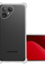 NoXx Hoes Geschikt voor Fairphone 5 Hoesje Siliconen Cover Shock Proof Back Case Shockproof Hoes - Transparant