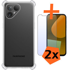 Nomfy Nomfy Fairphone 5 Hoesje Shockproof Met 2x Screenprotector