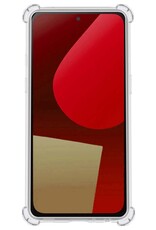 NoXx Hoes Geschikt voor Fairphone 5 Hoesje Siliconen Cover Shock Proof Back Case Shockproof Hoes Met Screenprotector - Transparant