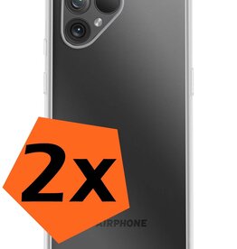 Nomfy Nomfy Fairphone 5 Hoesje Siliconen - Transparant - 2 PACK