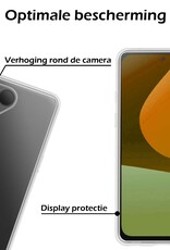 Nomfy Hoesje Geschikt voor Fairphone 5 Hoesje Siliconen Cover Case - Hoes Geschikt voor Fairphone 5 Hoes Back Case - 2-PACK - Transparant