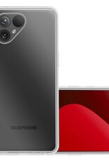 NoXx Hoes Geschikt voor Fairphone 5 Hoesje Cover Siliconen Back Case Hoes - Transparant