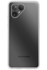 NoXx Hoes Geschikt voor Fairphone 5 Hoesje Cover Siliconen Back Case Hoes - Transparant