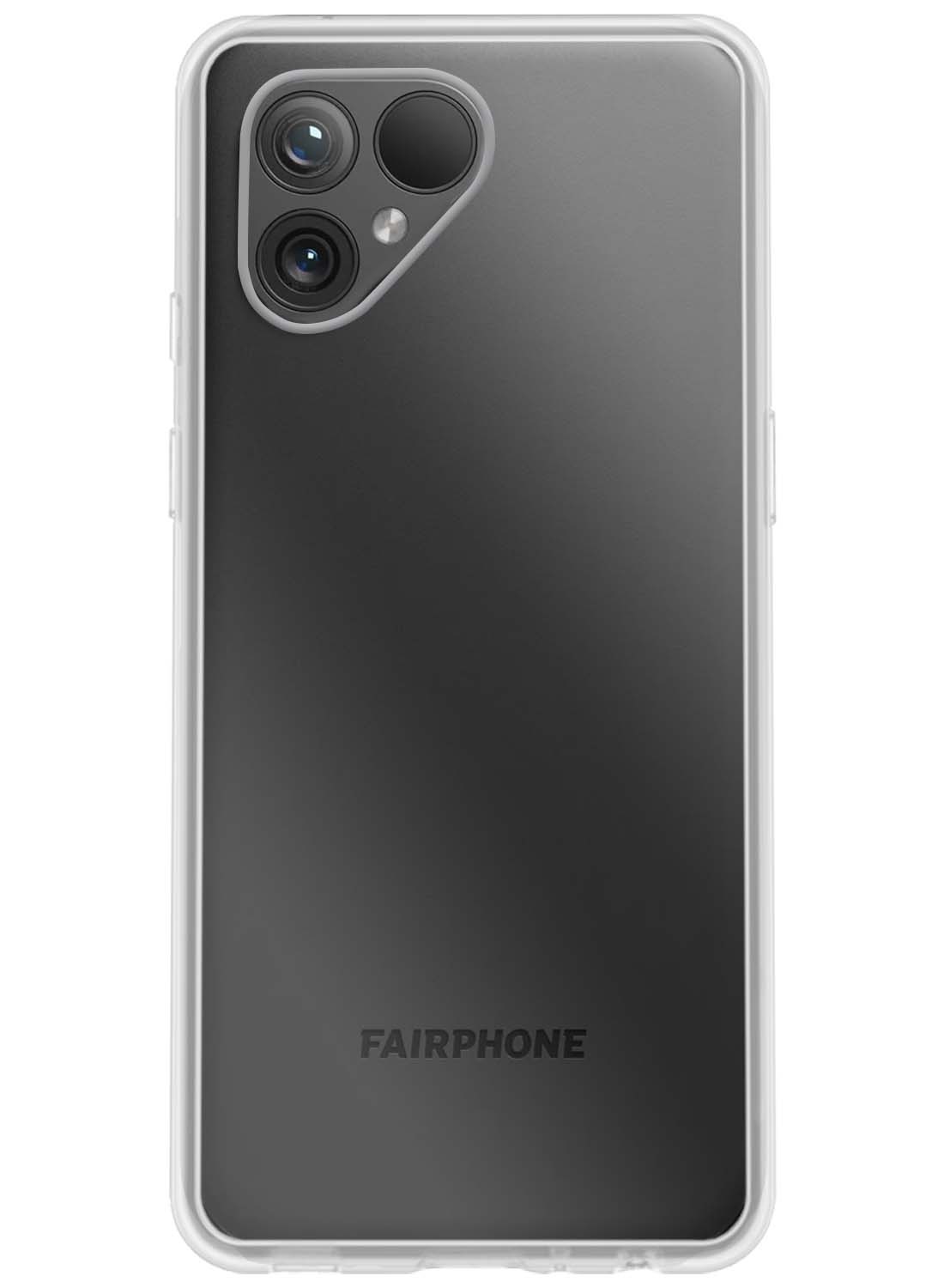 NoXx Hoes Geschikt voor Fairphone 5 Hoesje Cover Siliconen Back Case Hoes - Transparant