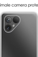 NoXx Hoes Geschikt voor Fairphone 5 Hoesje Cover Siliconen Back Case Hoes - Transparant - 2x