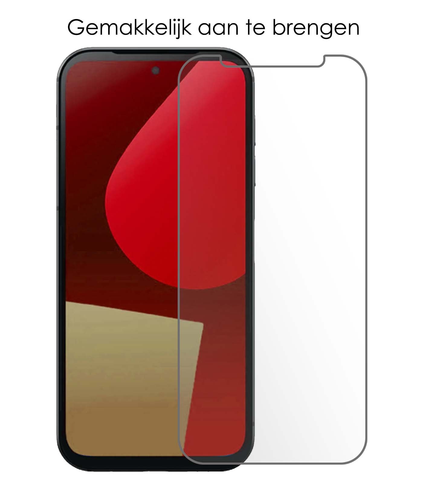 NoXx Hoes Geschikt voor Fairphone 5 Hoesje Cover Siliconen Back Case Hoes Met Screenprotector - Transparant