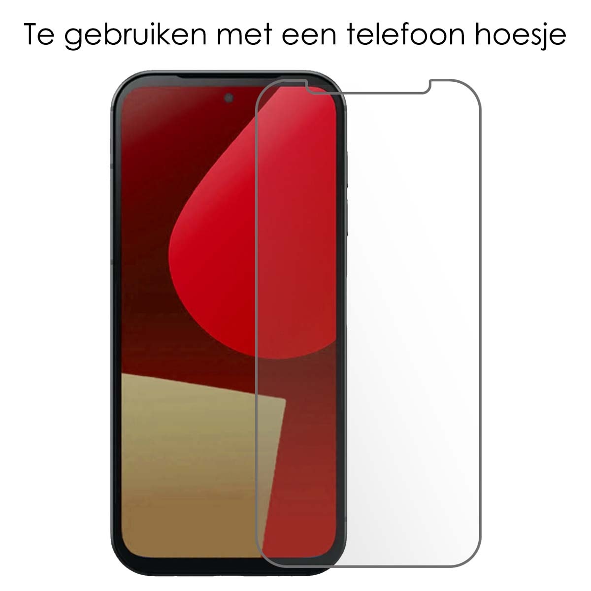 NoXx Hoes Geschikt voor Fairphone 5 Hoesje Cover Siliconen Back Case Hoes Met 2x Screenprotector - Transparant