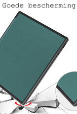 BASEY. Hoes Geschikt voor Kobo Elipsa 2E Hoesje Bookcase Cover Hoes Met Screenprotector - Hoesje Geschikt voor Kobo Elipsa 2E Hoes Cover Case - Donkergroen