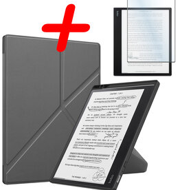 BASEY. BASEY. Kobo Elipsa 2E Hoesje Met Screenprotector - Grijs