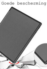BASEY. Hoes Geschikt voor Kobo Elipsa 2E Hoesje Bookcase Cover Hoes Met Screenprotector - Hoesje Geschikt voor Kobo Elipsa 2E Hoes Cover Case - Grijs