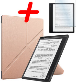 BASEY. BASEY. Kobo Elipsa 2E Hoesje Met Screenprotector - Rose Goud