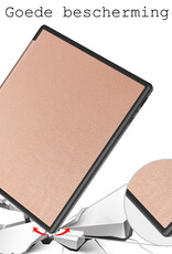 BASEY. Hoes Geschikt voor Kobo Elipsa 2E Hoesje Bookcase Cover Hoes Met Screenprotector - Hoesje Geschikt voor Kobo Elipsa 2E Hoes Cover Case - Rosé Goud