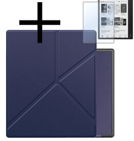 NoXx NoXx Kobo Elipsa 2E Hoesje Met Screenprotector - Donkerblauw