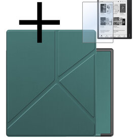 NoXx NoXx Kobo Elipsa 2E Hoesje Met Screenprotector - Donkergroen