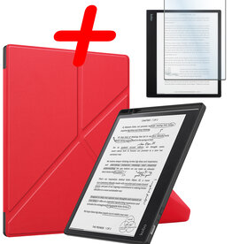 BASEY. BASEY. Kobo Elipsa 2E Hoesje Met Screenprotector - Rood