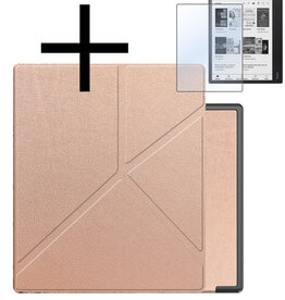 NoXx NoXx Kobo Elipsa 2E Hoesje Met Screenprotector - Rose Goud