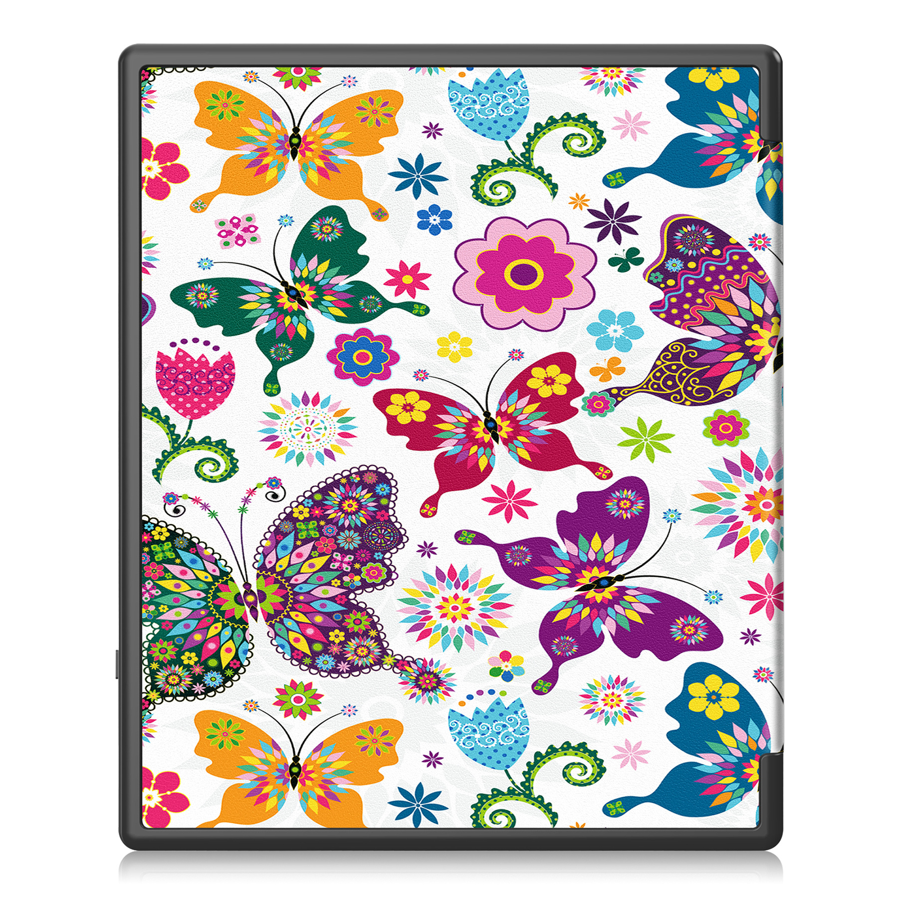 BASEY. Hoes Geschikt voor Kobo Elipsa 2E Hoesje Bookcase Cover Hoes Met Screenprotector - Hoesje Geschikt voor Kobo Elipsa 2E Hoes Cover Case - Vlinders