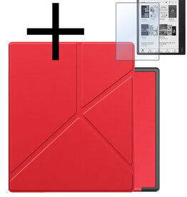 NoXx NoXx Kobo Elipsa 2E Hoesje Met Screenprotector - Rood