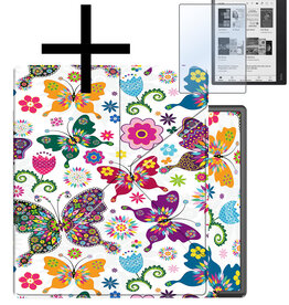 NoXx NoXx Kobo Elipsa 2E Hoesje Met Screenprotector - Vlinders