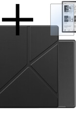 NoXx Hoes Geschikt voor Kobo Elipsa 2E Hoesje Bookcase Cover Book Case Hoes Sleepcover Met Screenprotector - Zwart