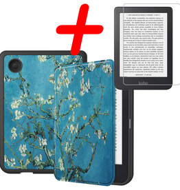 BASEY. BASEY. Kobo Clara 2E Hoesje Met Screenprotector - Bloesem