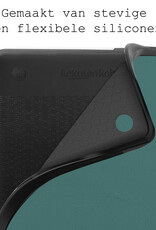 BASEY. Hoes Geschikt voor Kobo Clara 2E Hoesje Bookcase Cover Hoes Met Screenprotector - Hoesje Geschikt voor Kobo Clara 2E Hoes Cover Case - Donkergroen