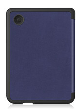 NoXx Hoes Geschikt voor Kobo Clara 2E Hoesje Bookcase Cover Book Case Hoes Sleepcover Met Screenprotector - Donkerblauw