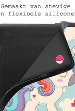 BASEY. Hoes Geschikt voor Kobo Clara 2E Hoesje Bookcase Cover Hoes Met Screenprotector - Hoesje Geschikt voor Kobo Clara 2E Hoes Cover Case - Eenhoorn