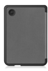 NoXx Hoes Geschikt voor Kobo Clara 2E Hoesje Bookcase Cover Book Case Hoes Sleepcover Met Screenprotector - Grijs