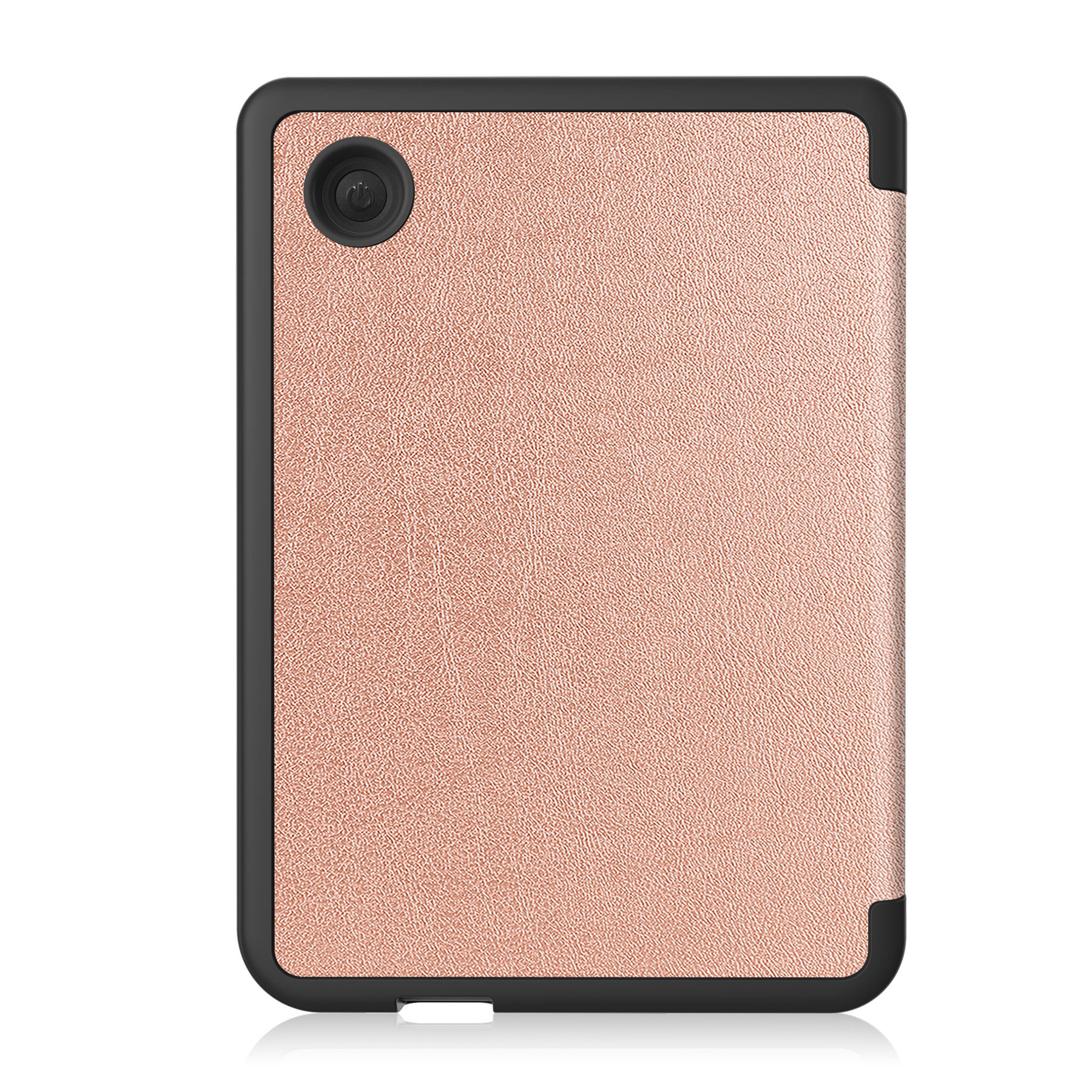 NoXx Hoes Geschikt voor Kobo Clara 2E Hoesje Bookcase Cover Book Case Hoes Sleepcover Met Screenprotector - Rosé Goud